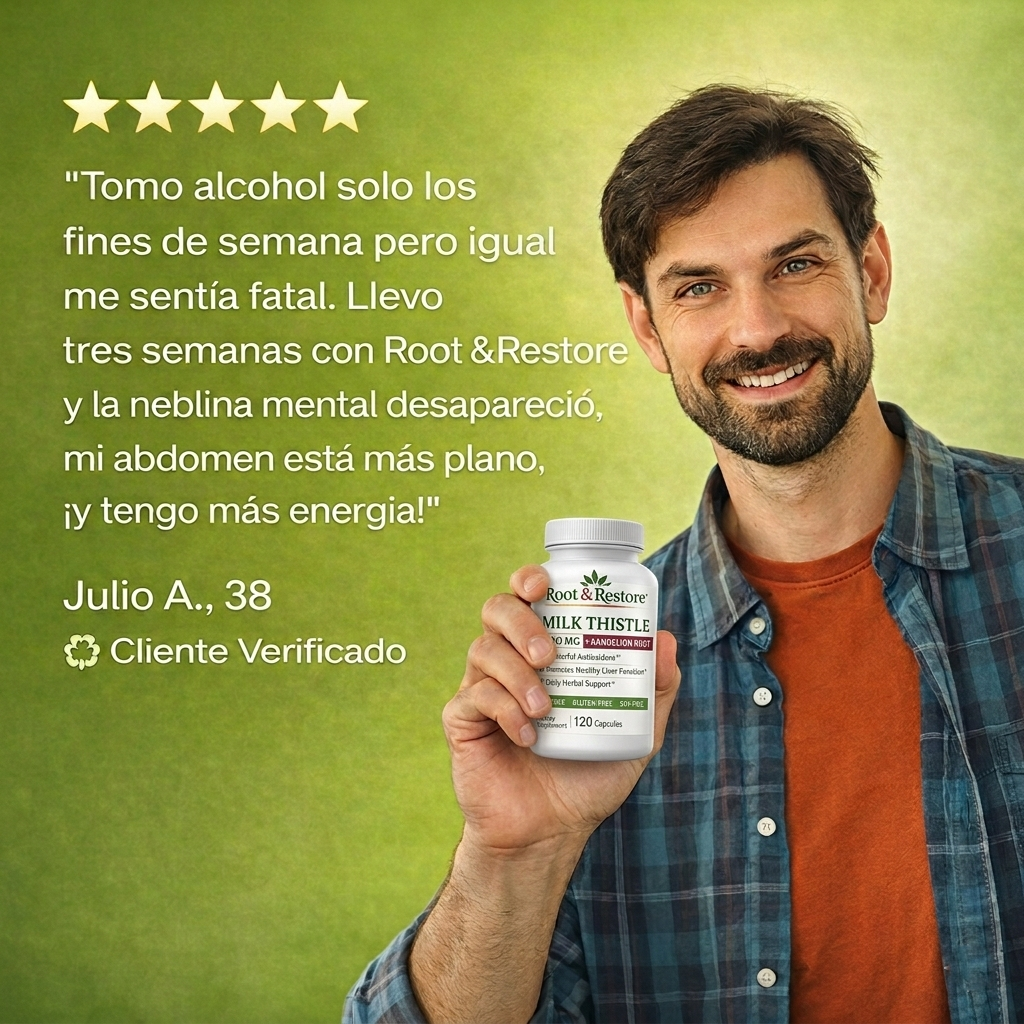 Suplemento de raíz de diente de león y cardo mariano